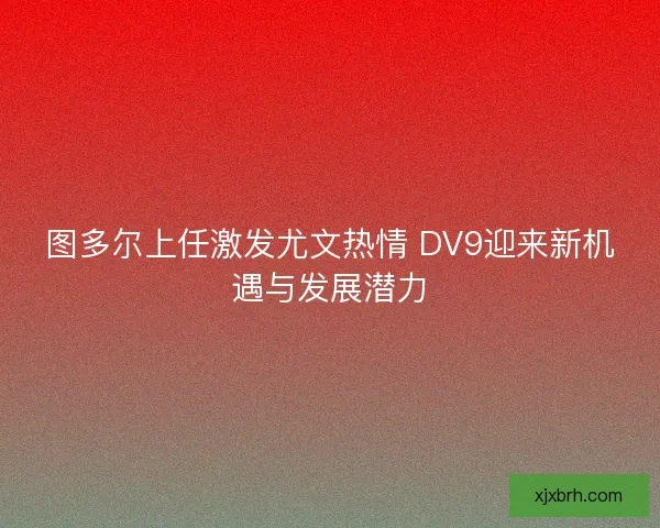 图多尔上任激发尤文热情 DV9迎来新机遇与发展潜力